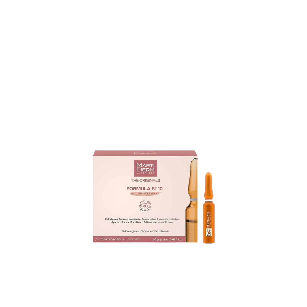 Ampollas Formula Nº10 HD Color Touch SPF 30